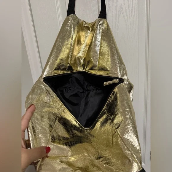 Victoria's Secret Gold and Black Tote Bag - Picture 7 of 10